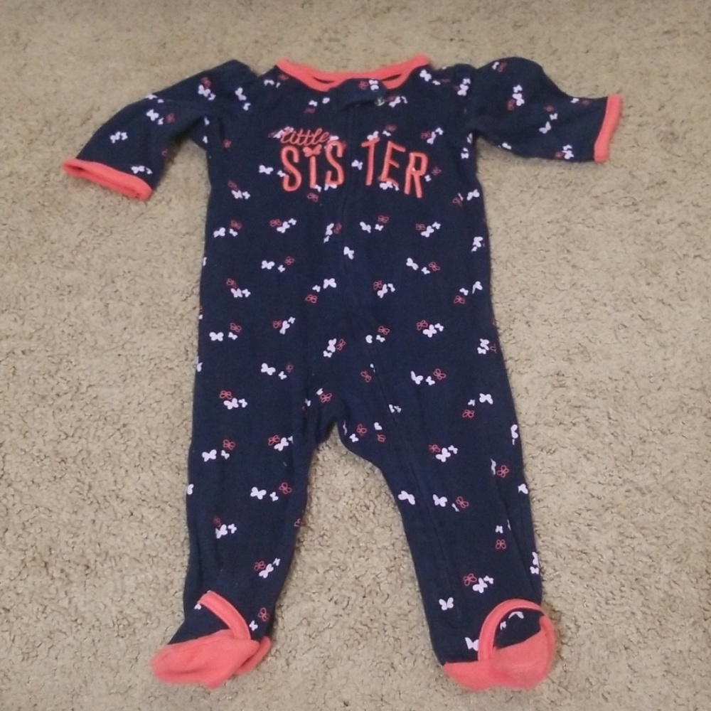 Little Sister onesie for baby girls 6m